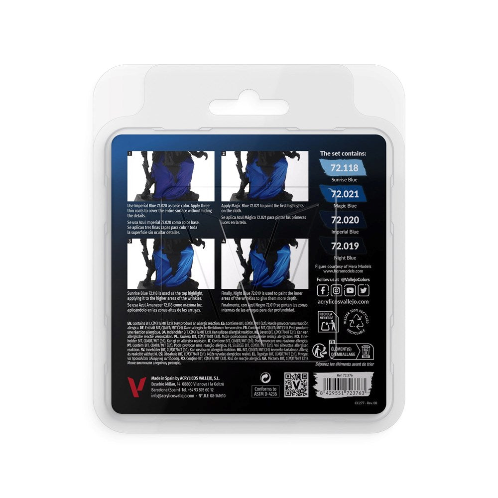 Vallejo AV72376 Game Colour Blue Color Set (8938343203053)