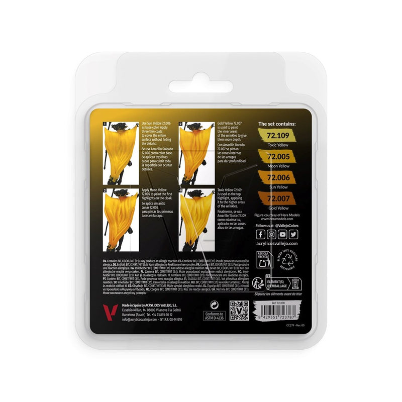 Vallejo AV72378 Game Colour Yellow Color Set