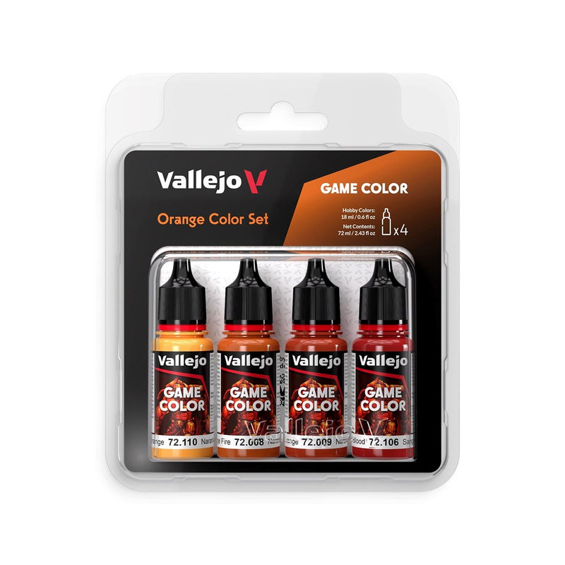 Vallejo AV72381 Game Colour Orange Color Set