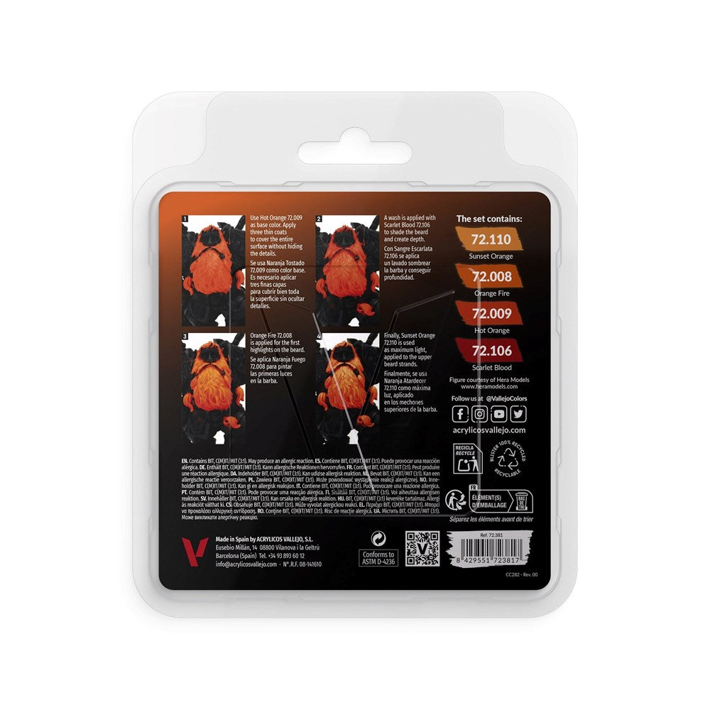 Vallejo AV72381 Game Colour Orange Color Set (8938343596269)