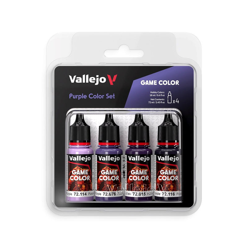 Vallejo AV72382 Game Colour Purple Color Set