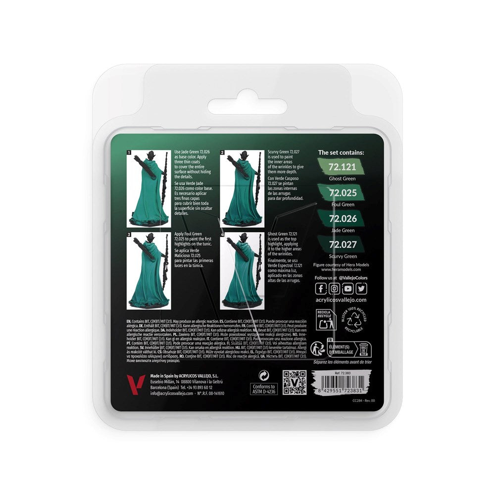Vallejo AV72383 Game Colour Cold Green Color Set (8938343760109)