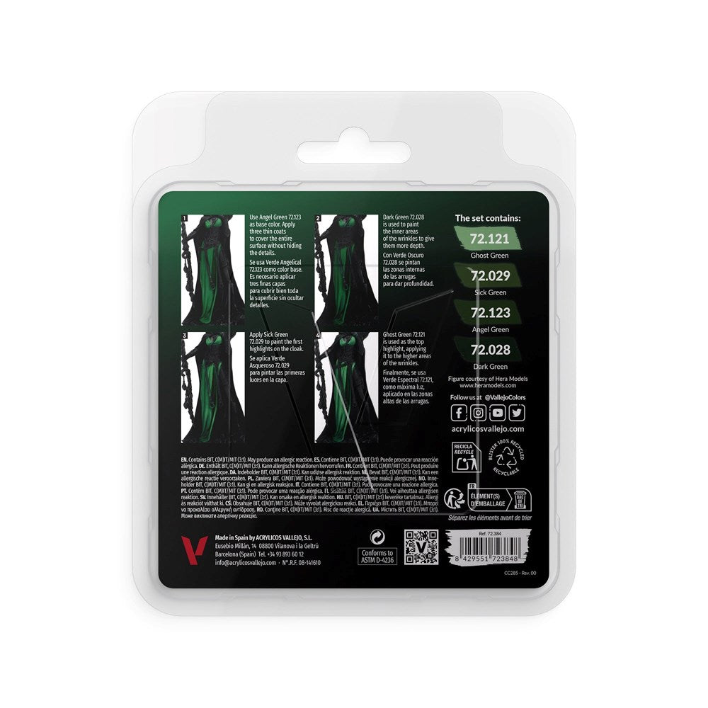 Vallejo AV72384 Game Colour Green Color Set (8938343825645)