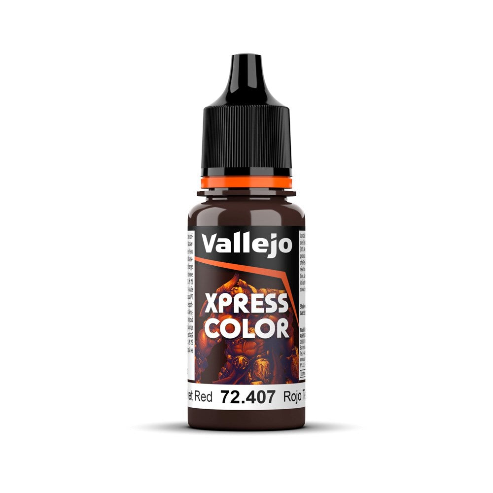 Vallejo AV72407 Game Colour Xpress Colour Velvet Red 18ml (8938344415469)