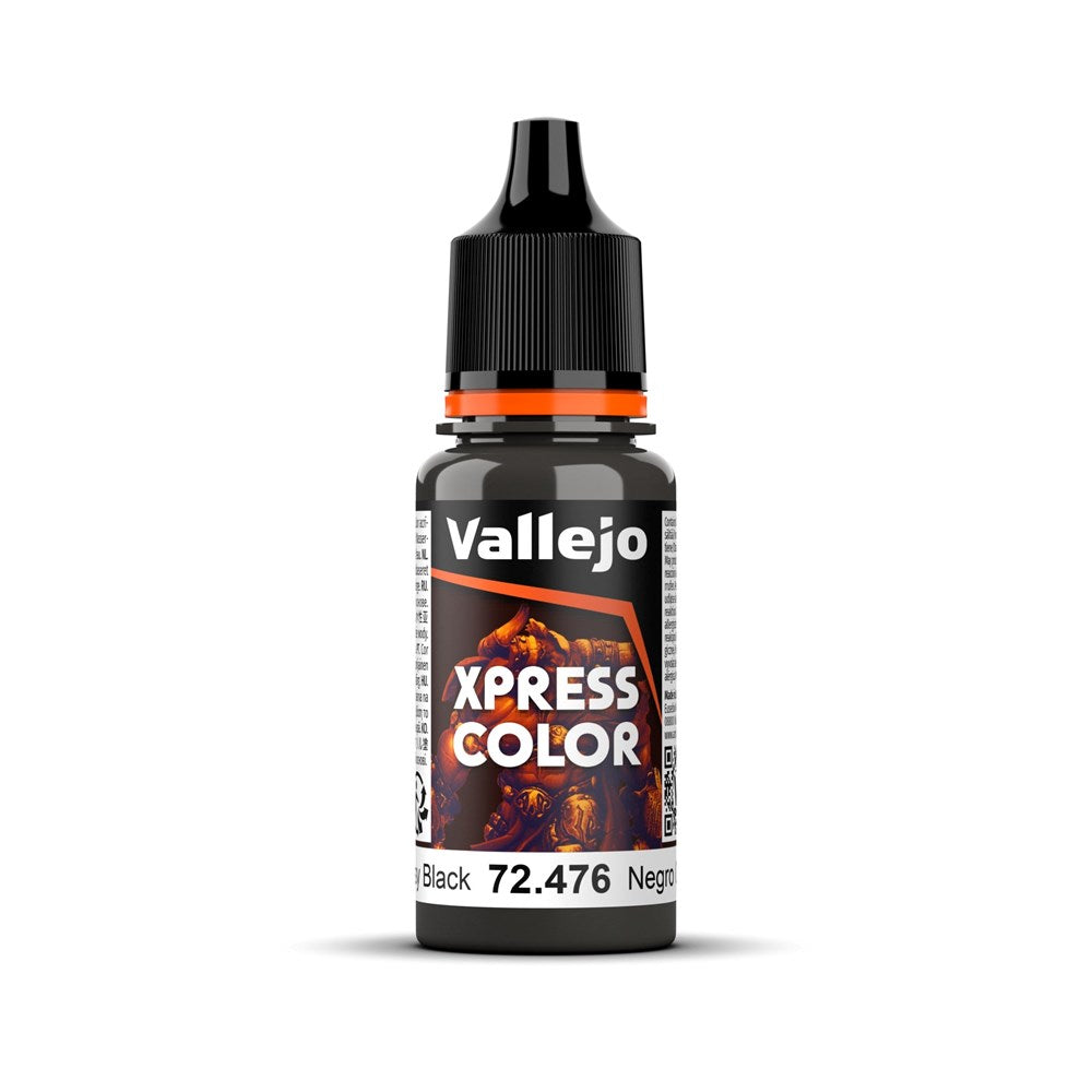 Vallejo AV72476 Game Colour Xpress Colour Greasy Black 18ml (8938348183789)