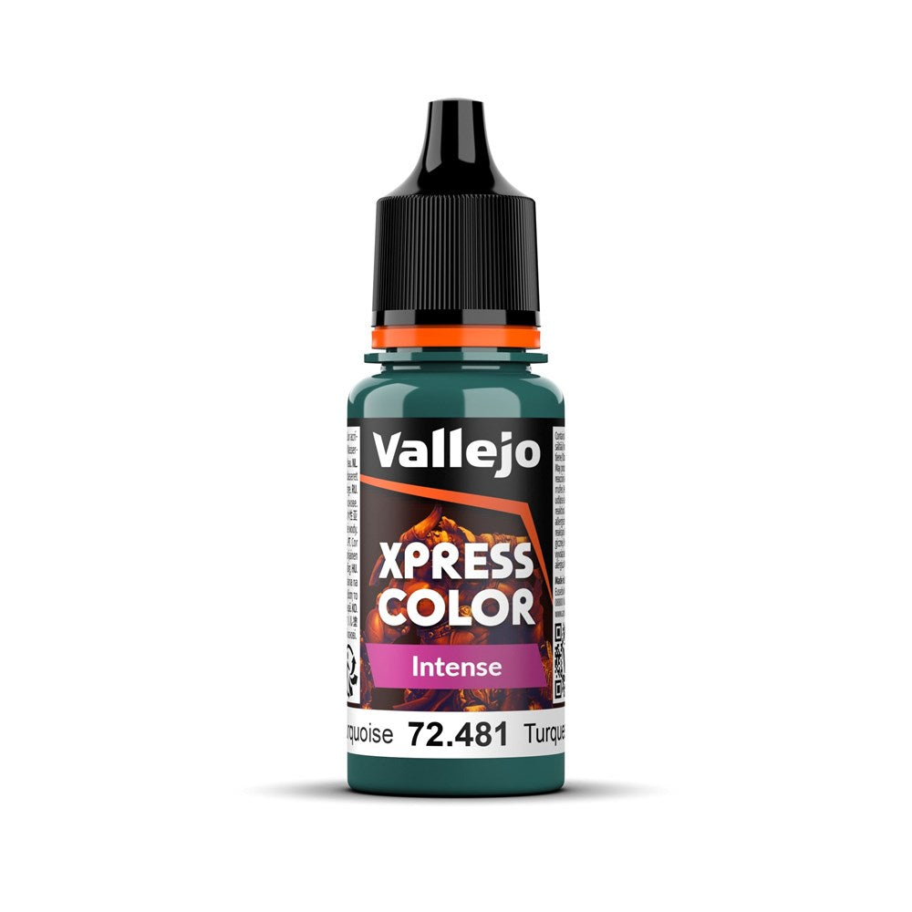 Vallejo AV72481 Game Colour Xpress Colour Intense Heretic Turquoise 18ml (8938348773613)