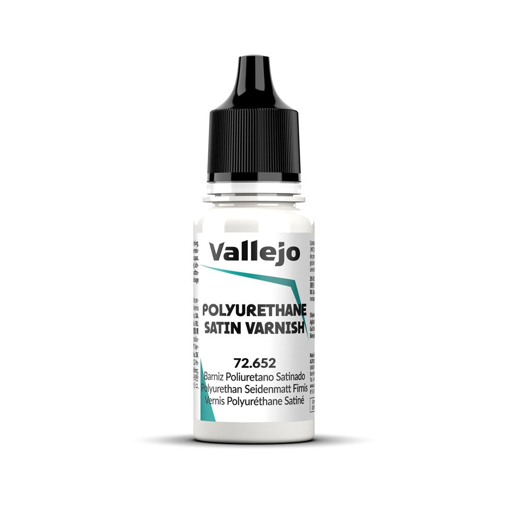 Vallejo AV72652 Game Colour Polyurethane Satin Varnish 18ml (8938351493357)