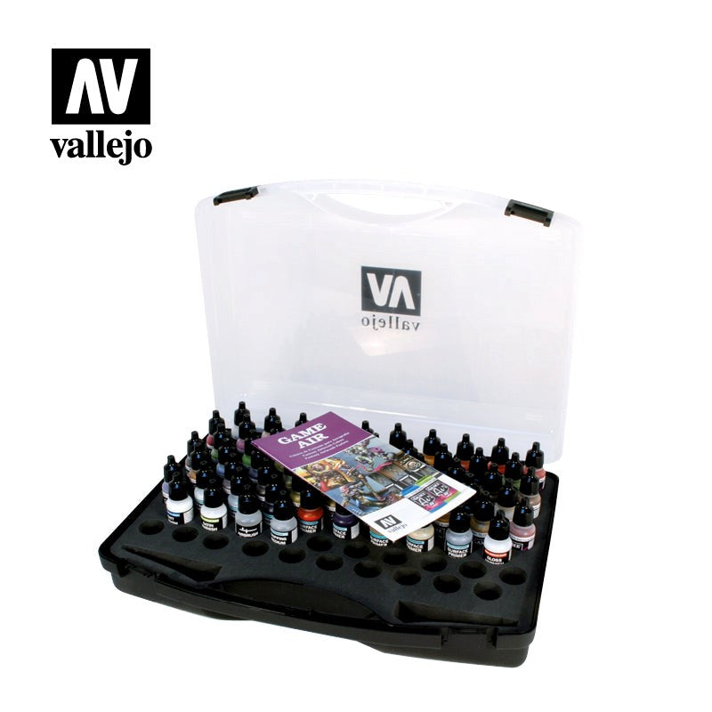 Vallejo AV72872 Game Air set Plastic Case 51 colours; 8 primers; 5 auxiliary