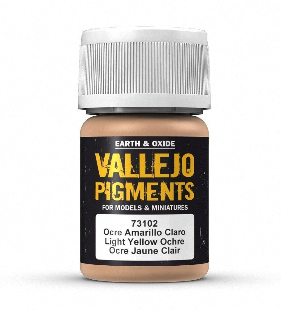 Vallejo AV73102 Pigments Light Yellow Ochre 30 ml (8938352574701)