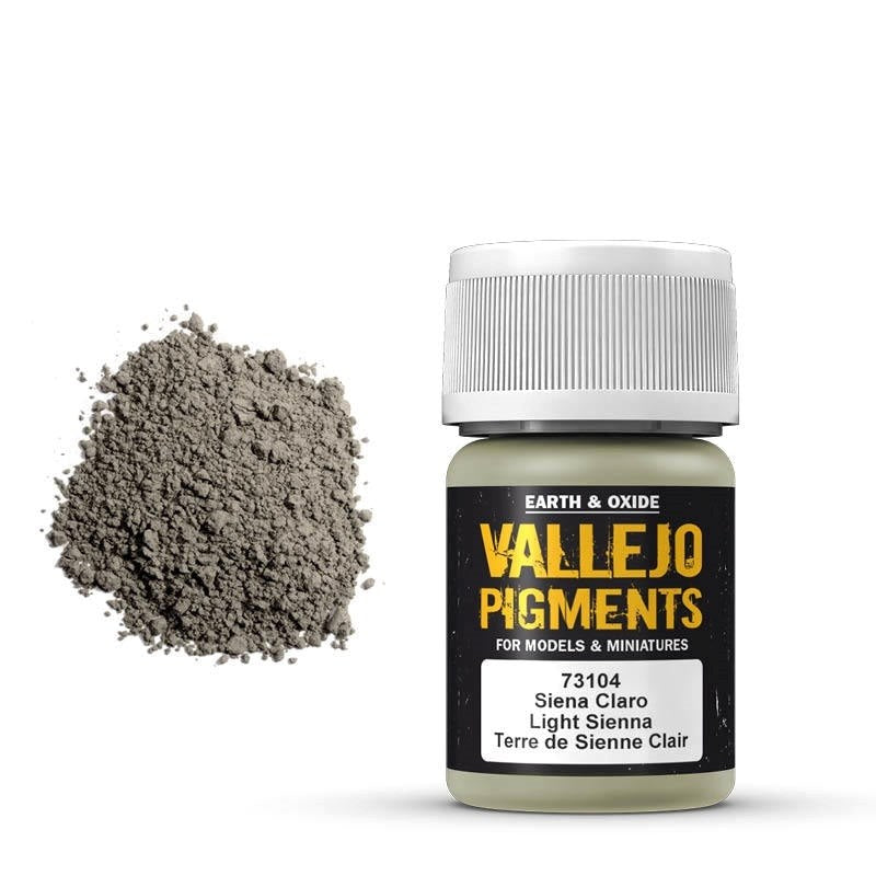 Vallejo AV73104 Pigments Light Sienna 30 ml (8938352804077)