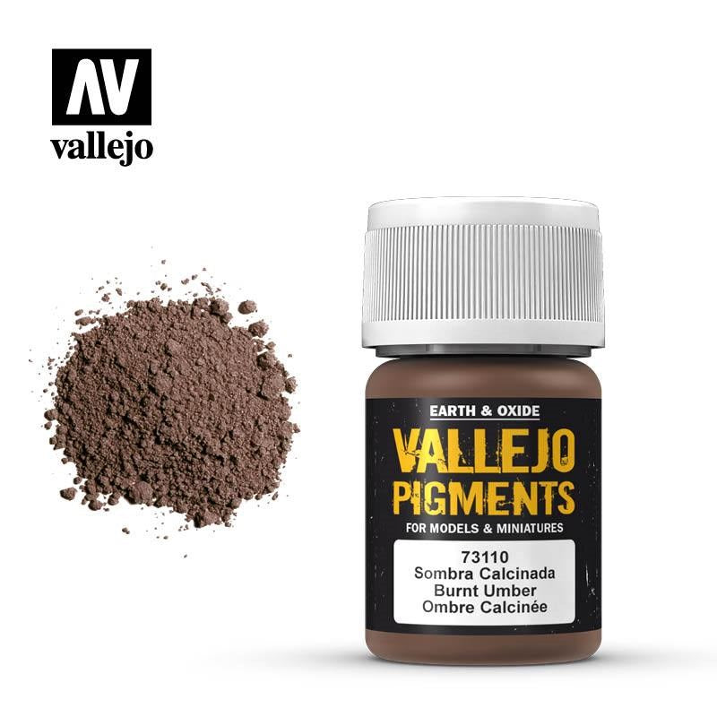 Vallejo AV73110 Pigments Burnt Umber 30 ml (8938353295597)