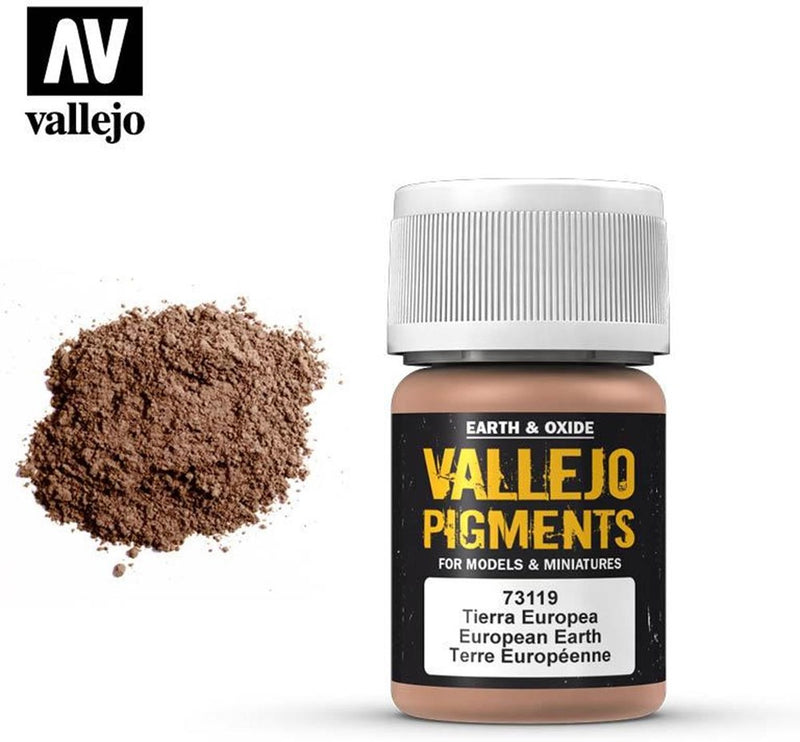 Vallejo AV73119 Pigments European Earth 30 ml