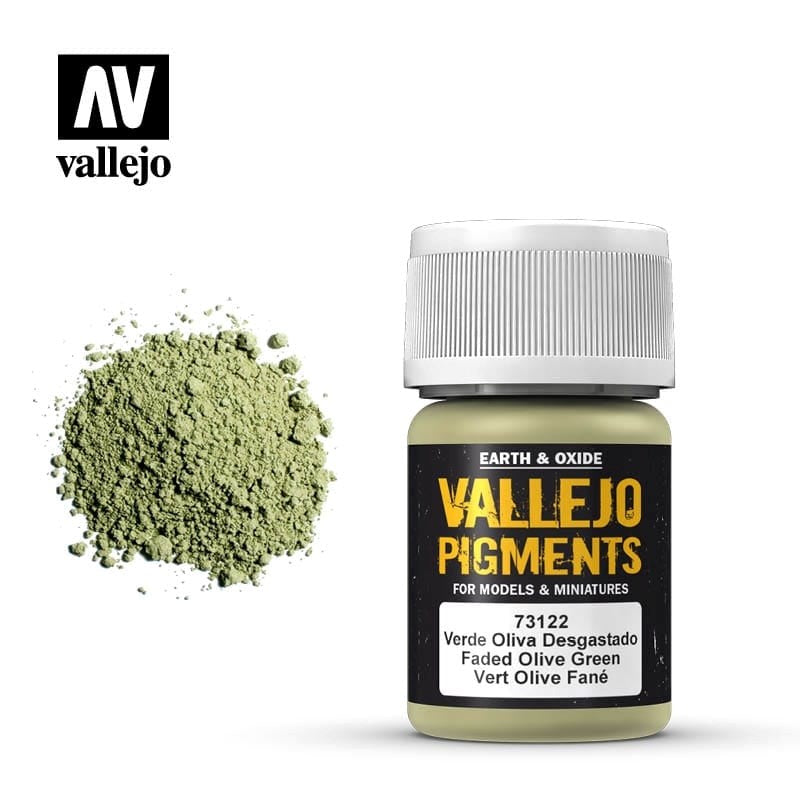 Vallejo AV73122 Pigments Fades Olive Green 30 ml