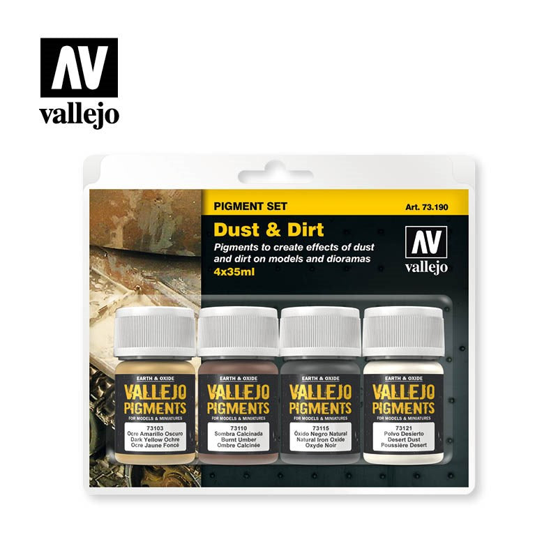 Vallejo AV73190 Pigments Set Dust & Dirt 35ml