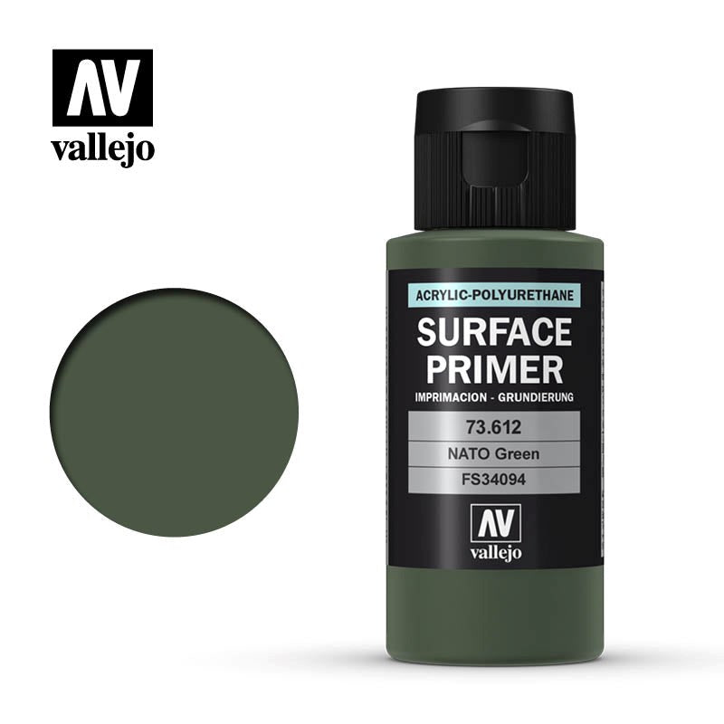 Vallejo AV73612 Surface Primer NATO Green 60 ml (8938357555437)