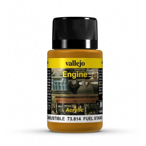 Vallejo AV73814 Weathering Effects Fuel Stains 40 ml (8938359193837)