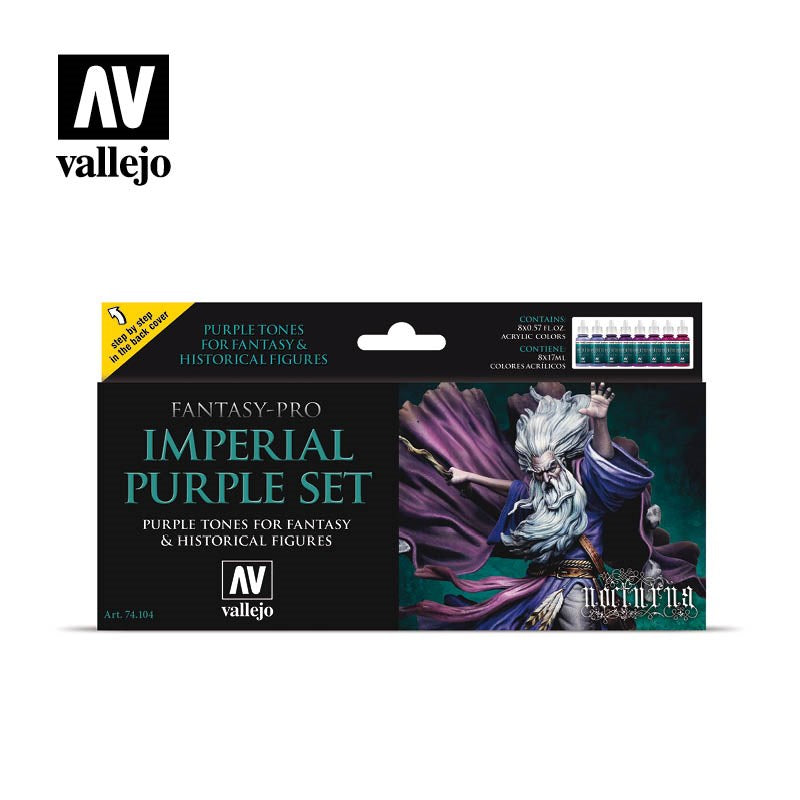 Vallejo AV74104 Game Colour Imperial Purple 8 Colour Set