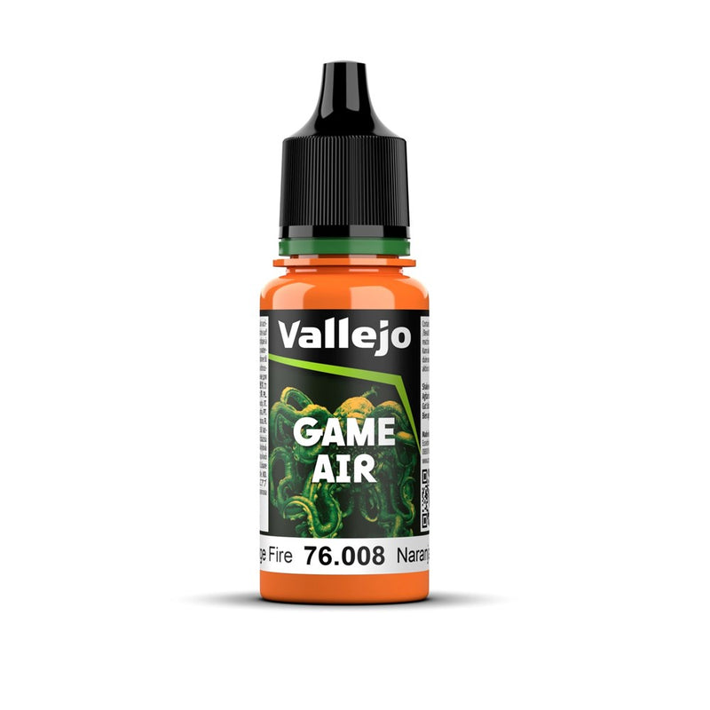 Vallejo AV76008 Game Air Orange Fire 18 ml