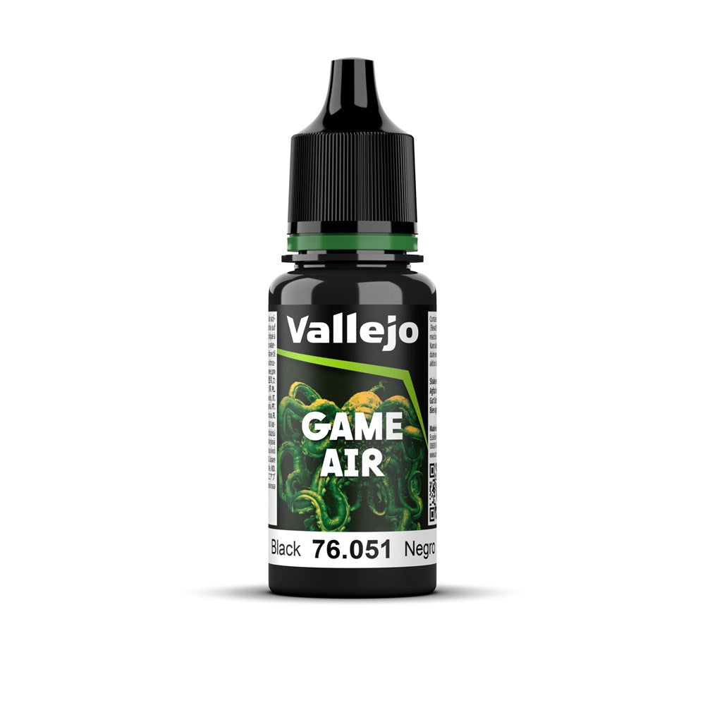 Vallejo AV76051 Game Air Black 18 ml (8938366173421)