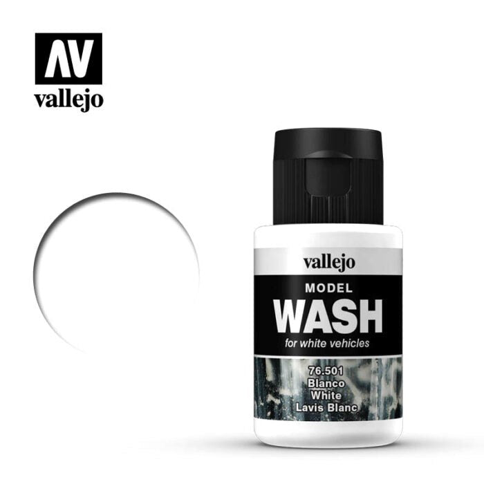 Vallejo AV76501 Model Wash White 35 ml (8938367516909)