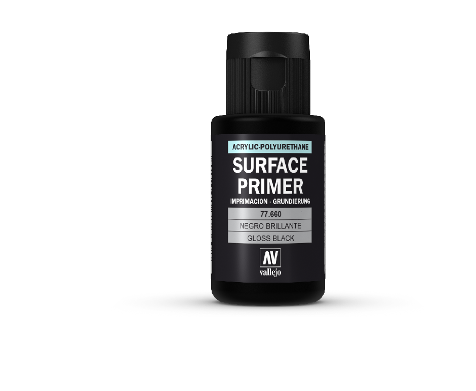 Vallejo AV77660 Gloss Black Primer 32ml (8938370040045)