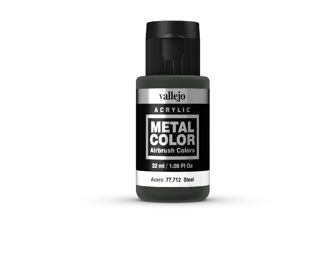 Vallejo AV77712 Metal Colour Steel 32ml (8938370924781)