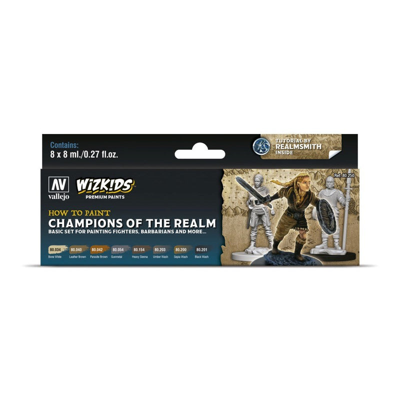Vallejo AV80250 Wizkids Premium Paint Set Champions of the Realm