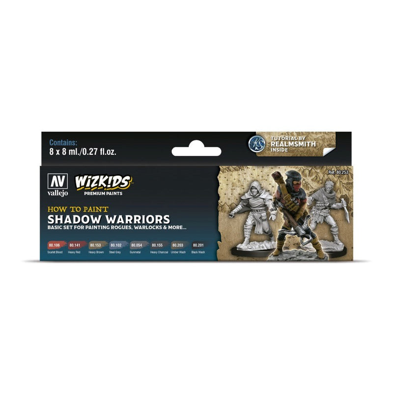 Vallejo AV80253 Wizkids Premium Paint Set Shadow Warriors