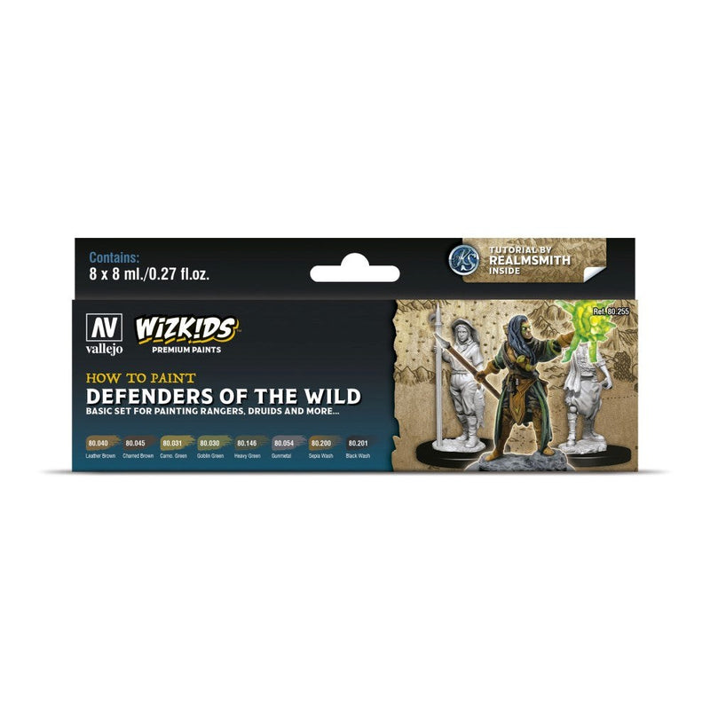 Vallejo AV80255 Wizkids Premium Paint Set Defenders of the Wild