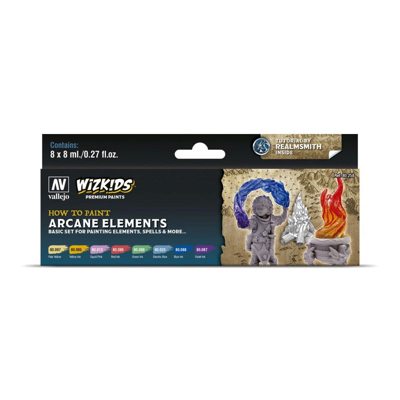 Vallejo AV80258 Wizkids Premium Paint Set Arcane Elements