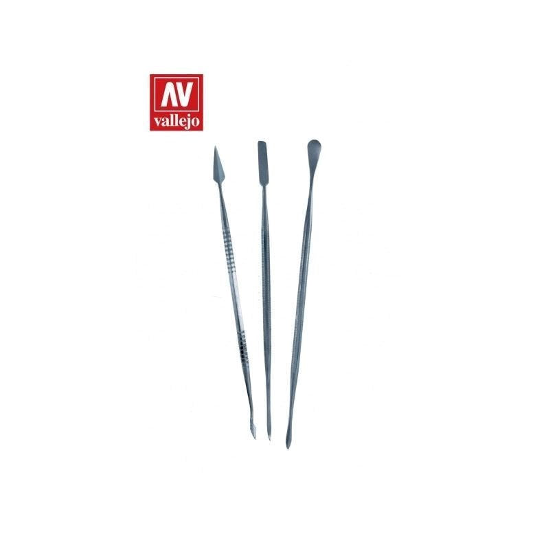 Vallejo AVT02002 Hobby Tools Set of 3 s/s Carvers