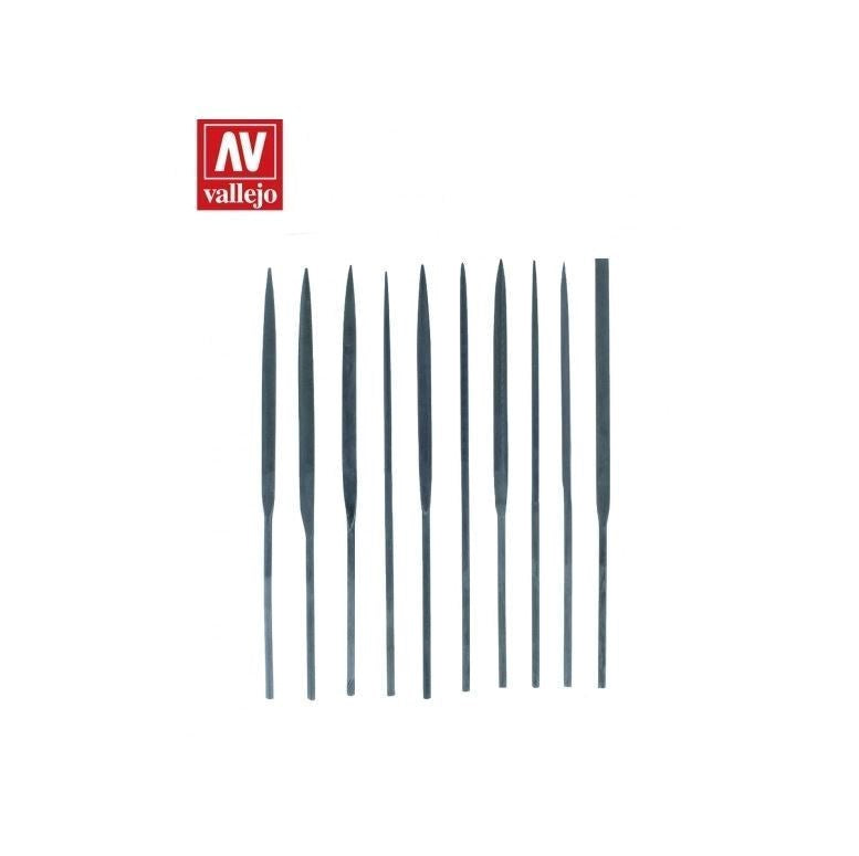 Vallejo AVT03001 Hobby Tools Budget needle file set (10) (8938373611757)