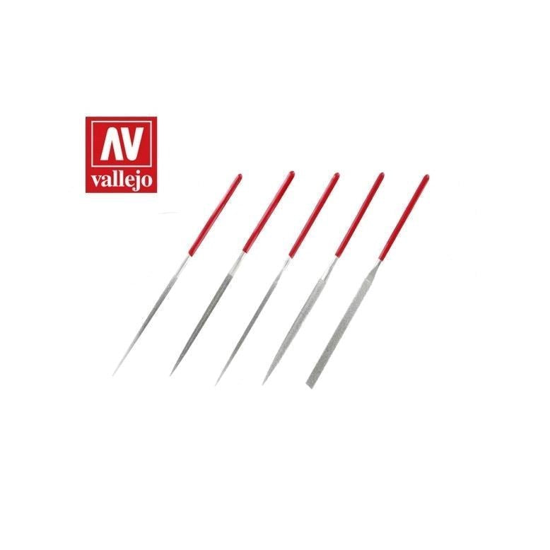 Vallejo AVT03002 Hobby Tools Set of 5 Diamond needle files