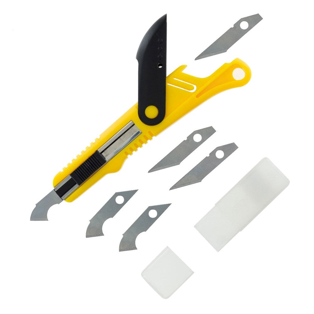 Vallejo AVT06012 Hobby Tools Plastic Cutter Scriber Tool & 5 Spare Blades (8938375774445)