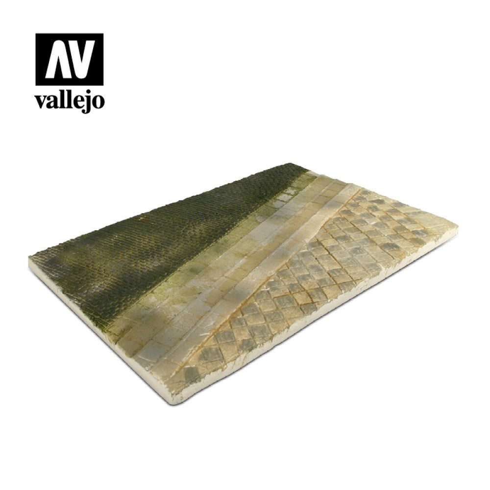 Vallejo AVSC101 Scenics Bases 1/35 31x21 Paved Street Section Diorama Base (8938377347309)