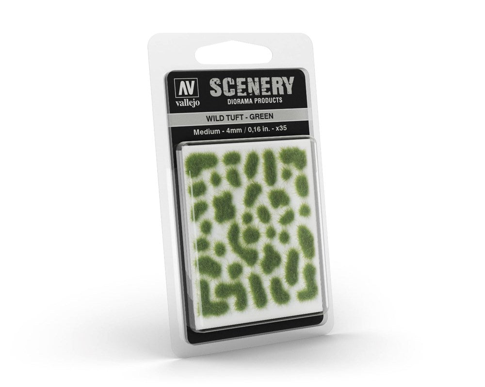 Vallejo SC406 Scenery Wild Tuft Medium Green (8938381476077)