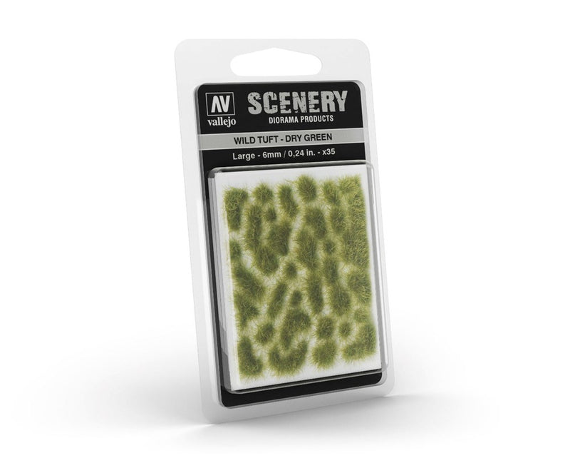 Vallejo SC415 Scenery Wild Tuft Large Dry Green