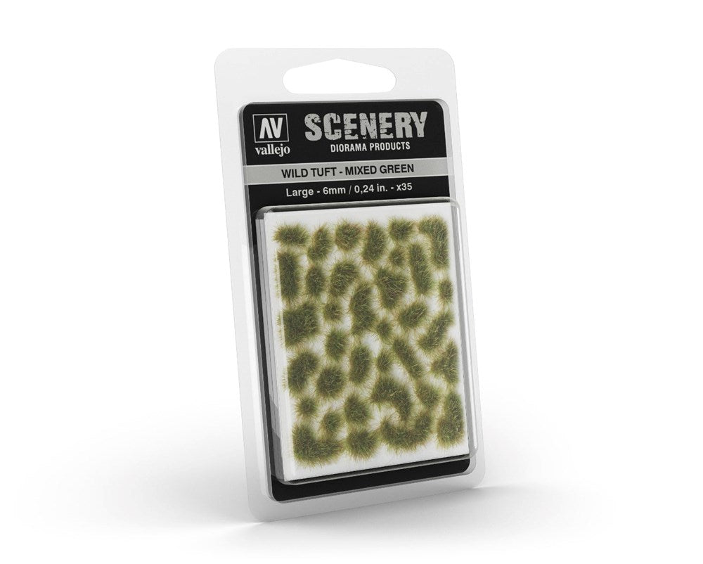 Vallejo SC416 Scenery Wild Tuft Large Mixed Green (8938382524653)