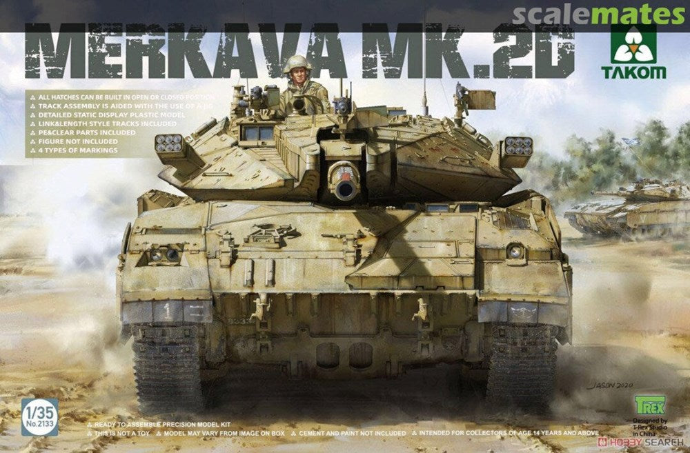 Takom 2133 1/35 Merkava Mk.2D Tank (8948588642541)