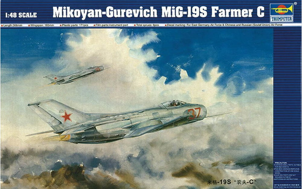 Trumpeter 02803 1/48 Mikoyan-Gurevich MiG-19S Farmer C (8948589101293)