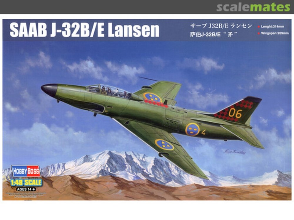 Hobby Boss 81752 1/48 SAAB J-32B/E Lansen (8948589723885)