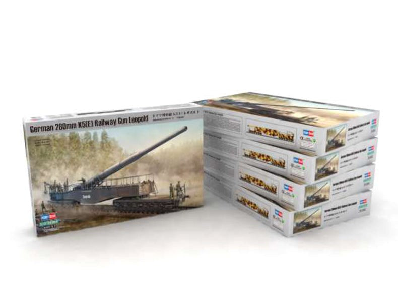 Hobby Boss 82903 1/72 German 280mm K5(E) Railway Gun Leopold (8948589822189)