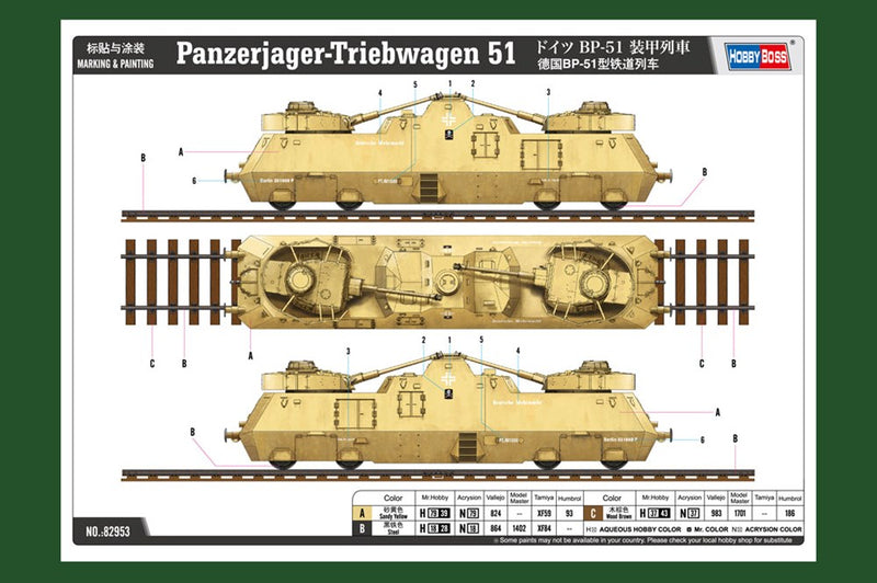 Hobby Boss 82953 1/72 Panzerjager-Triebwagen 51 (8948589854957)