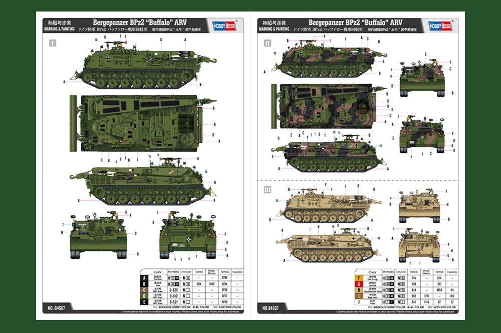 Hobby Boss 84567 1/35 Bergepanzer BPz2 ÃƒÆ’Ã‚Â¢ÃƒÂ¢Ã¢â‚¬Å¡Ã‚Â¬Ãƒâ€¦Ã¢â‚¬Å“BuffaloÃƒÆ’Ã‚Â¢ÃƒÂ¢Ã¢â‚¬Å¡Ã‚Â¬Ãƒâ€šÃ‚  ARV (8948589887725)