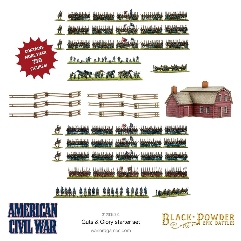 Black Powder Epic Battles 15mm 312004004 American Civil War Guts & Glory Starter Set (8949309800685)