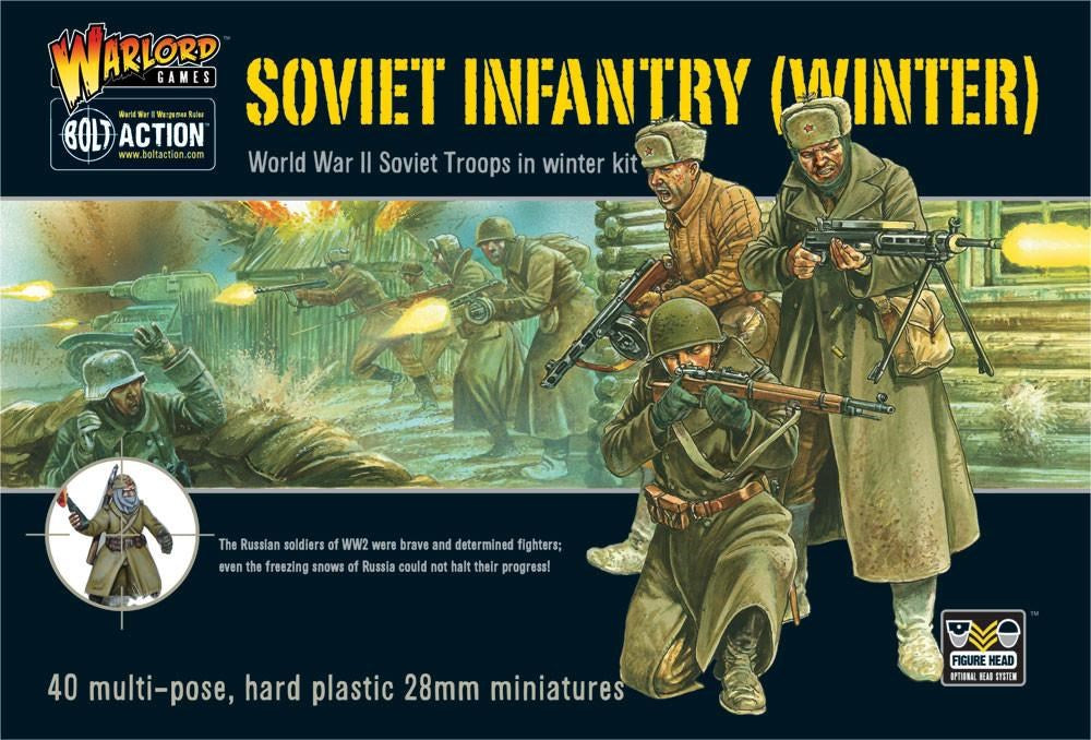 Bolt Action WGB-RI-04 1/56 Soviet Army Infantry Winter Infantry (8949342208237)