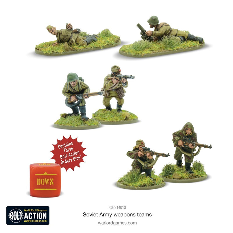 Bolt Action 402214010 1/56 Soviet Army Support Weapons Teams