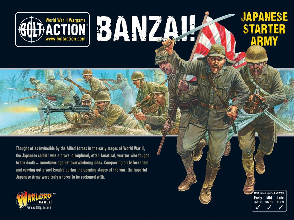 Bolt Action 402616001 1/56 Starter Armies Banzai! Japanese Starter Army (8949344043245)