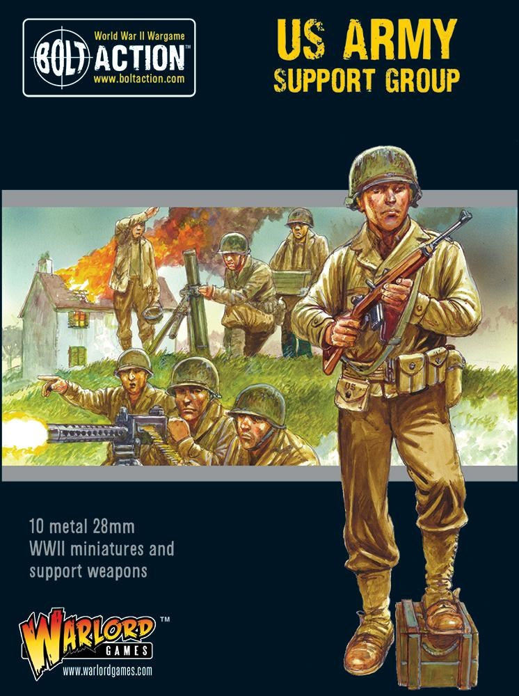 Bolt Action 402213004 1/56 US Army Support Support Group (HQ, Mortar & MMG) (8949348204781)