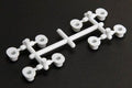 Agama AG-1117-W Hollow hubs-white 8pcs (8949788508397)